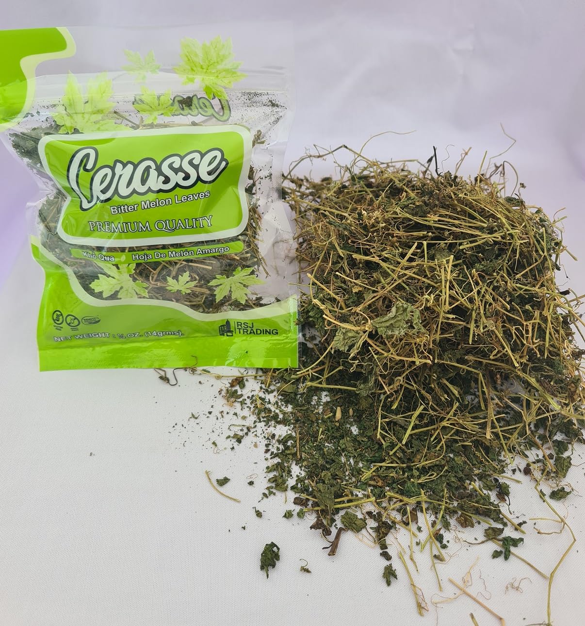 Cerasse Tea, Bitter Melon Bush Tea 0.5oz BUY MORE SAVE MORE, 3Pack, 5Pack and 48Pack (case) OPTIONS. Wildcrafted, Natural, Fresh, Selected by RSJ