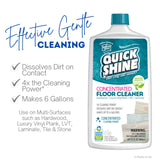 Quick Shine Multi Surface Concentrated Floor Cleaner 27oz Use on Hardwood, Laminate, Luxury Vinyl Plank LVT, Tile & Stone Dirt Dissolving & Powerful