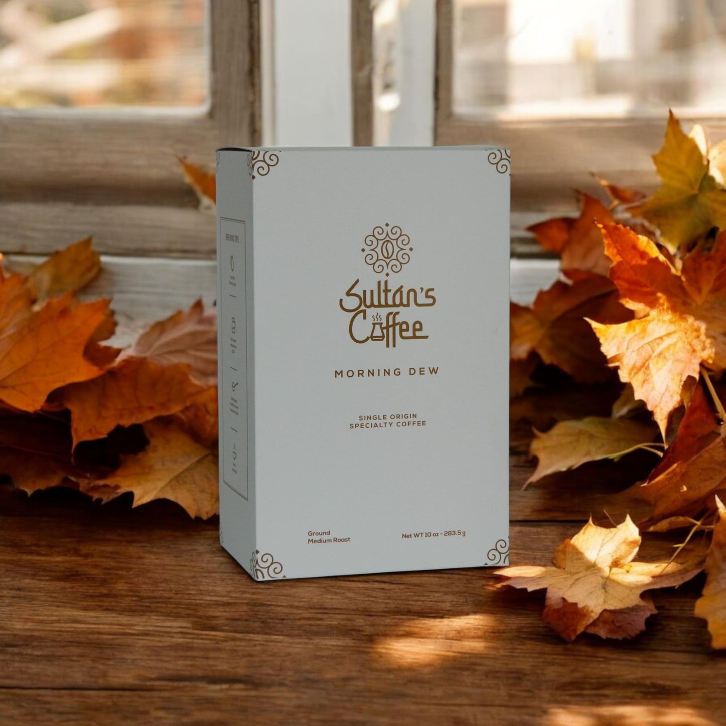 Sultan's Coffee Morning Dew Medium Roast ground - Red Bourbon, Single Origin El Salvador, Natural Process, Chocolate & Citrus Notes, 10 Ounces