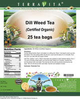 Dill Weed (Certified Organic) Tea (25 tea bags, ZIN: 517648) - 3 Pack