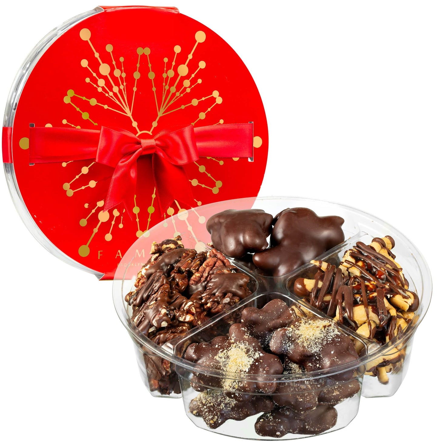 Holiday Gourmet Chocolate Gift Set - Dairy-Free Kosher Artisanal Chocolates in Two Luxury Gift Boxes - Handmade Chocolate Truffles, Caramel Brittles