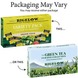 Bigelow Tea Green Tea Assortment, Individually Wrapped Tea Bags with Classic, Decaffeinated, Mint, Peach, Constant Comment, Lemon, Mango, and Earl