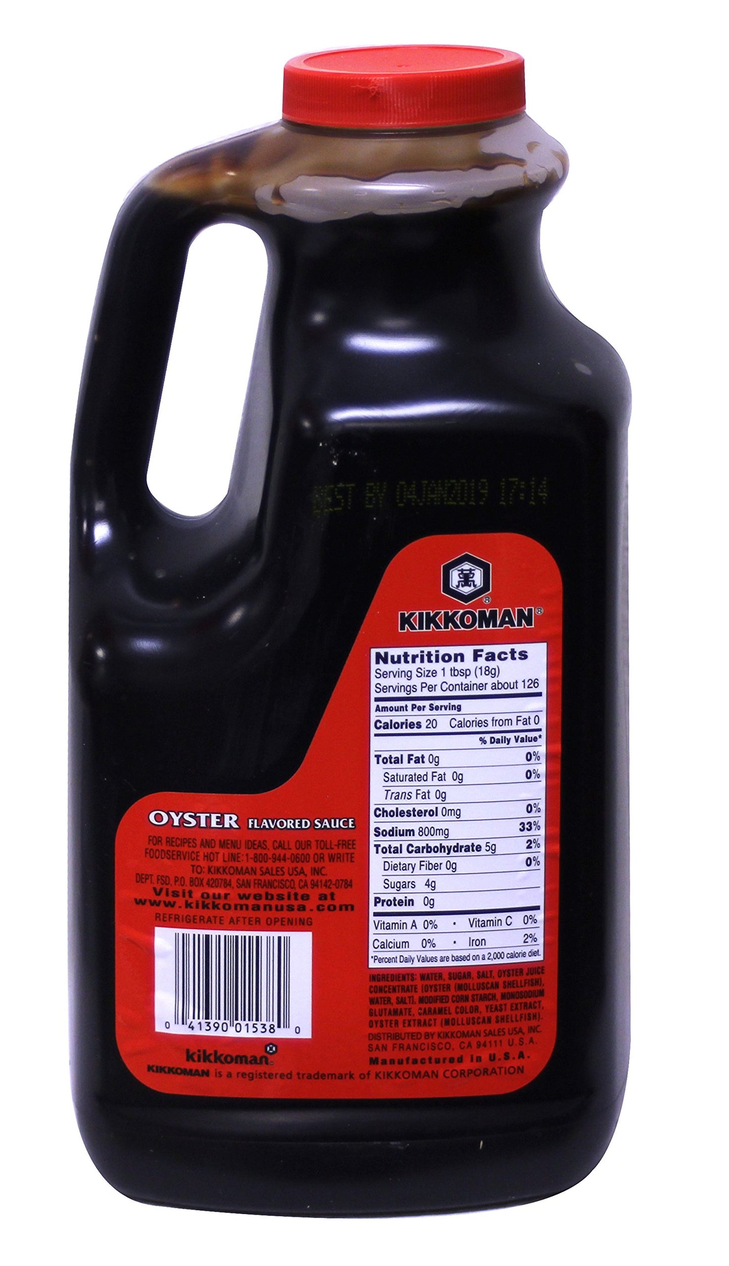 Kikkoman Oyster Flavored Sauce Red Label, 5 Pound