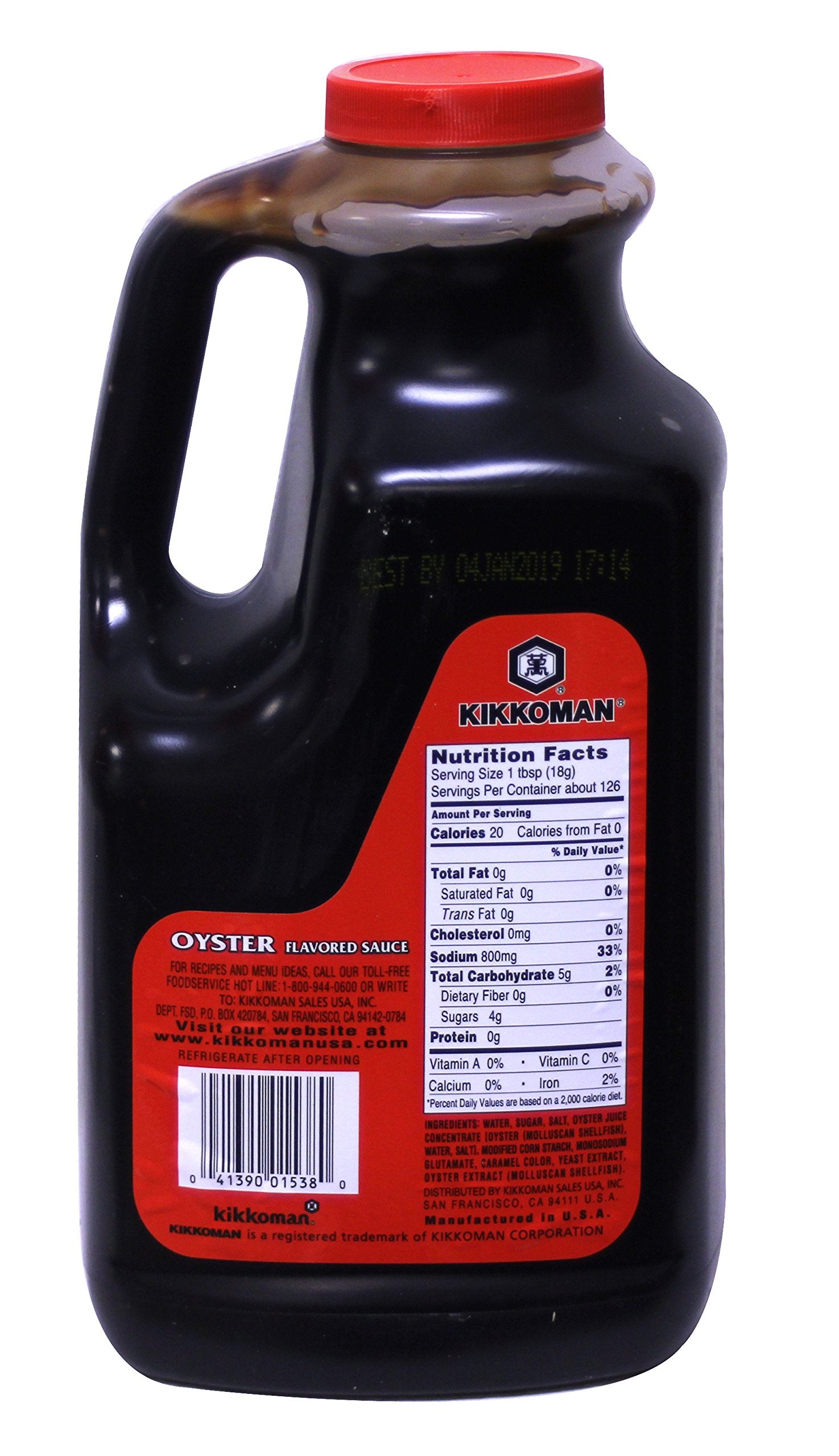Kikkoman Oyster Flavored Sauce Red Label, 5 Pound