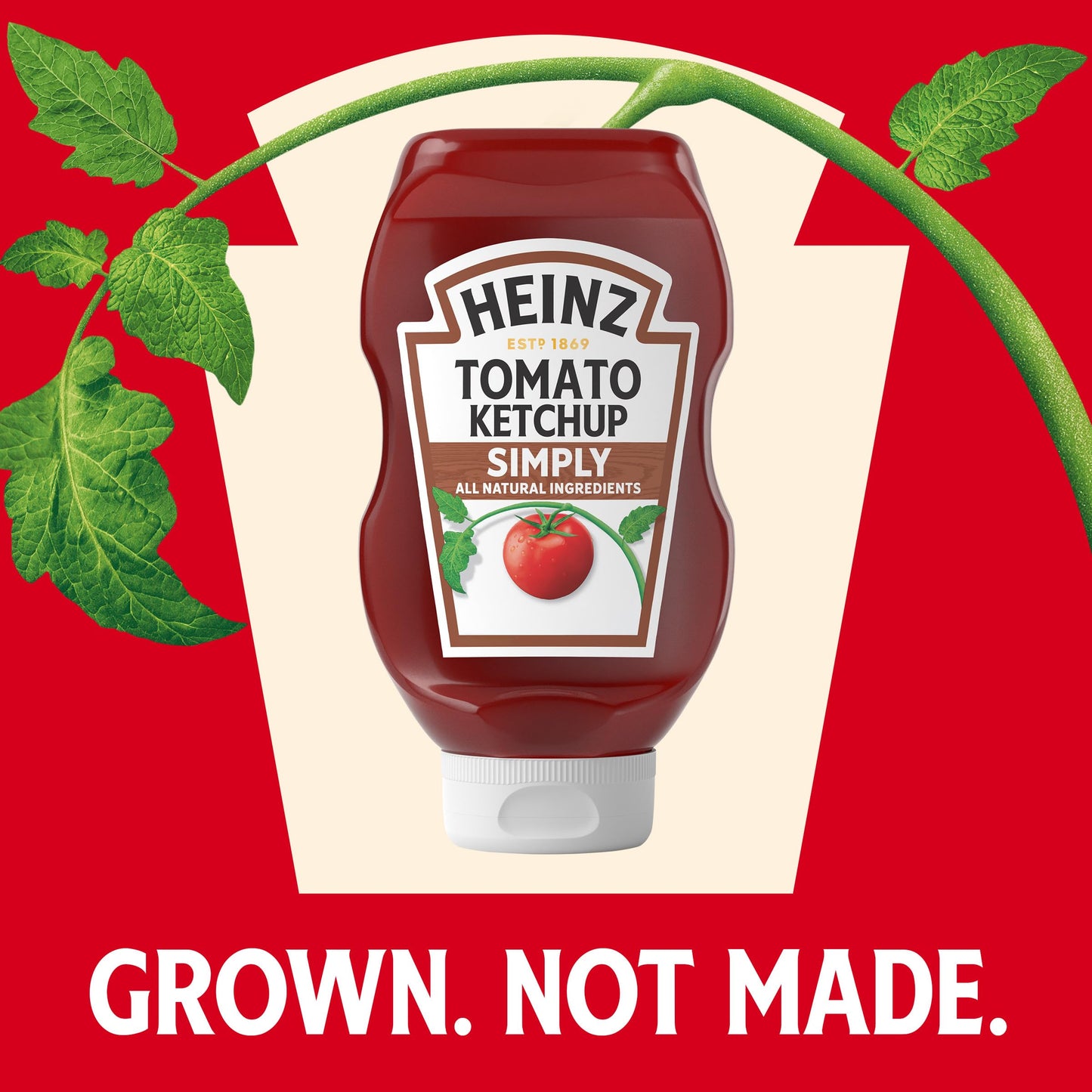 Heinz Simply Tomato Ketchup with No Artificial Sweeteners, 19 oz Bottle