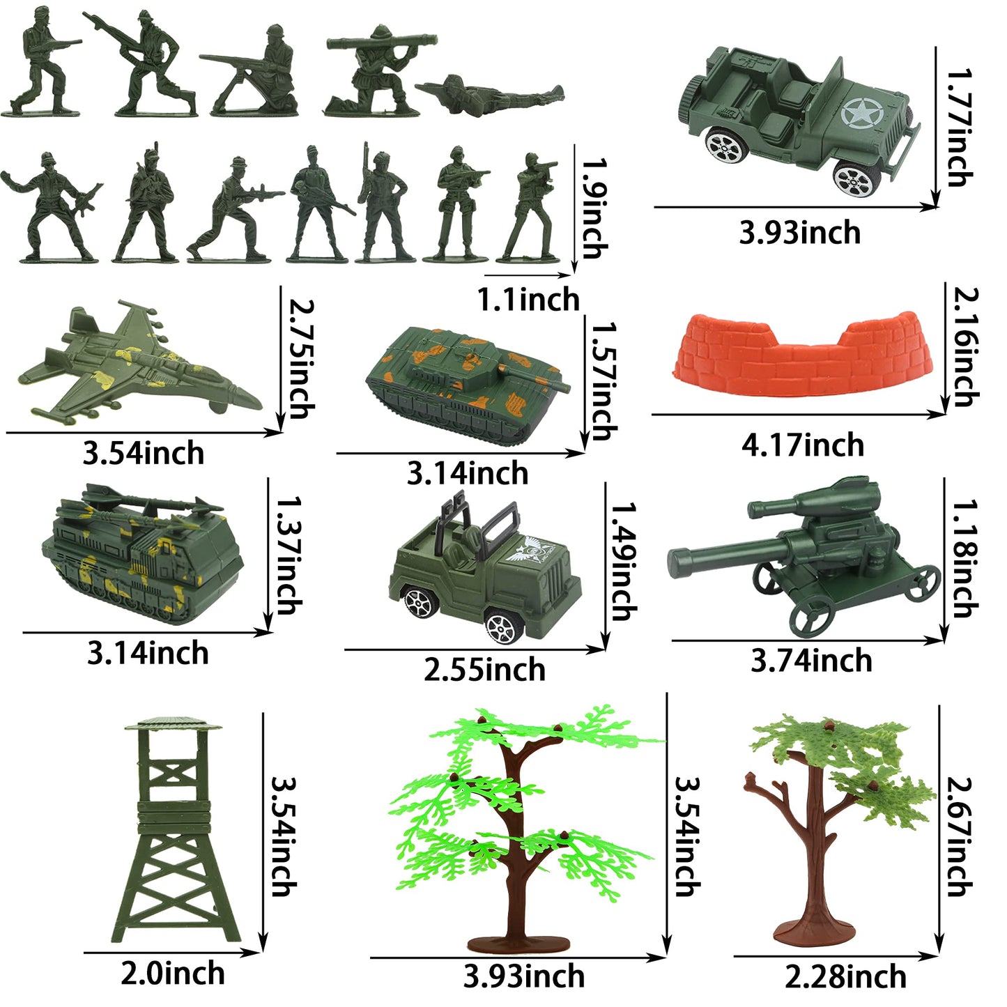 35pcs Camo Cake Cupcake Toppers Camouflage Cake Decorations Army Military Party Supplies with Camo Happy Birthday Cake Topper Army Men Tanks Vehicles