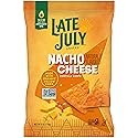 LATE JULY Snacks Nacho Cheese Tortilla Chips, 6 Oz Bag
