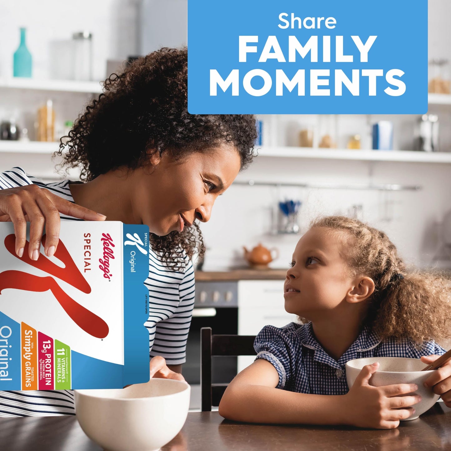 Special K Breakfast Cereal, 11 Vitamins and Minerals, Made with Folic Acid, B Vitamins and Iron, Original, 9.6oz Box (1 Box)