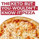 Keto Pizza Crust - Low Carb and Keto Friendly - Only 2g Net Carbs - Incredible Taste and Texture - Zero Sugar - Just Add Water and Oil - Keto Has Never Been So Easy - Keto Food - No Almond Flour - Non-GMO Sourced (7.6oz Mix) (1-Pack)