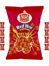 Better Made Special Popcorn (8) x Bags 2.5-2.75oz Each (Pack of 8) (HOT CHEESE) - Adult Bulk Snacks, Kids Lunch, Delicious Hot Cheese Flavorerd Popped