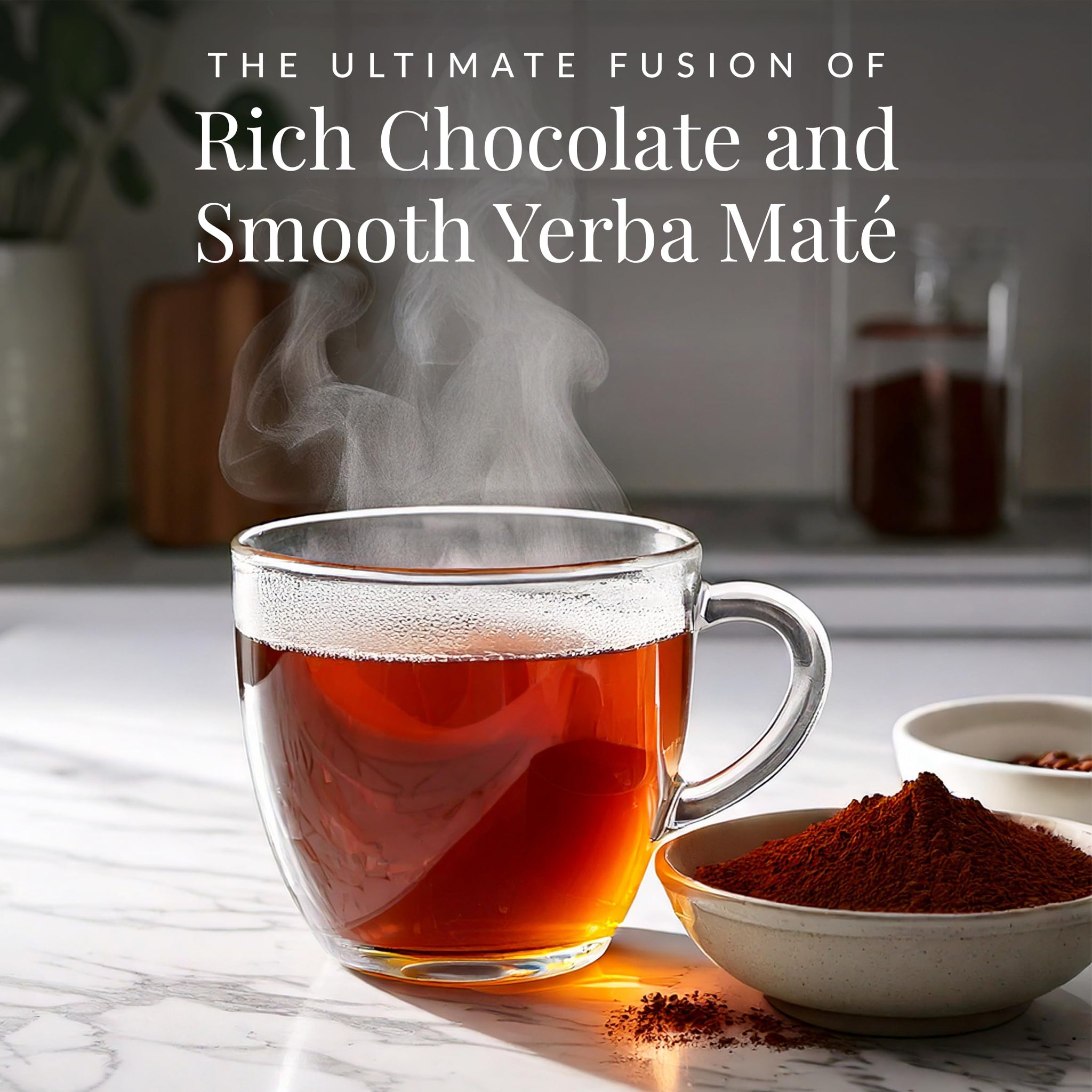 The Republic of Tea - Organic Double Dark Chocolate Maté, Naturally Caffeinated Yerba Maté, Steeps 36 Cups