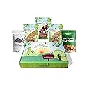 Food to Live - Organic Nuts, Seeds and Fruits in a Gift Box A Variety Pack of Almonds, Chinese Hemp Seeds, Medjool Dates, Chia Seeds and Golden Flax