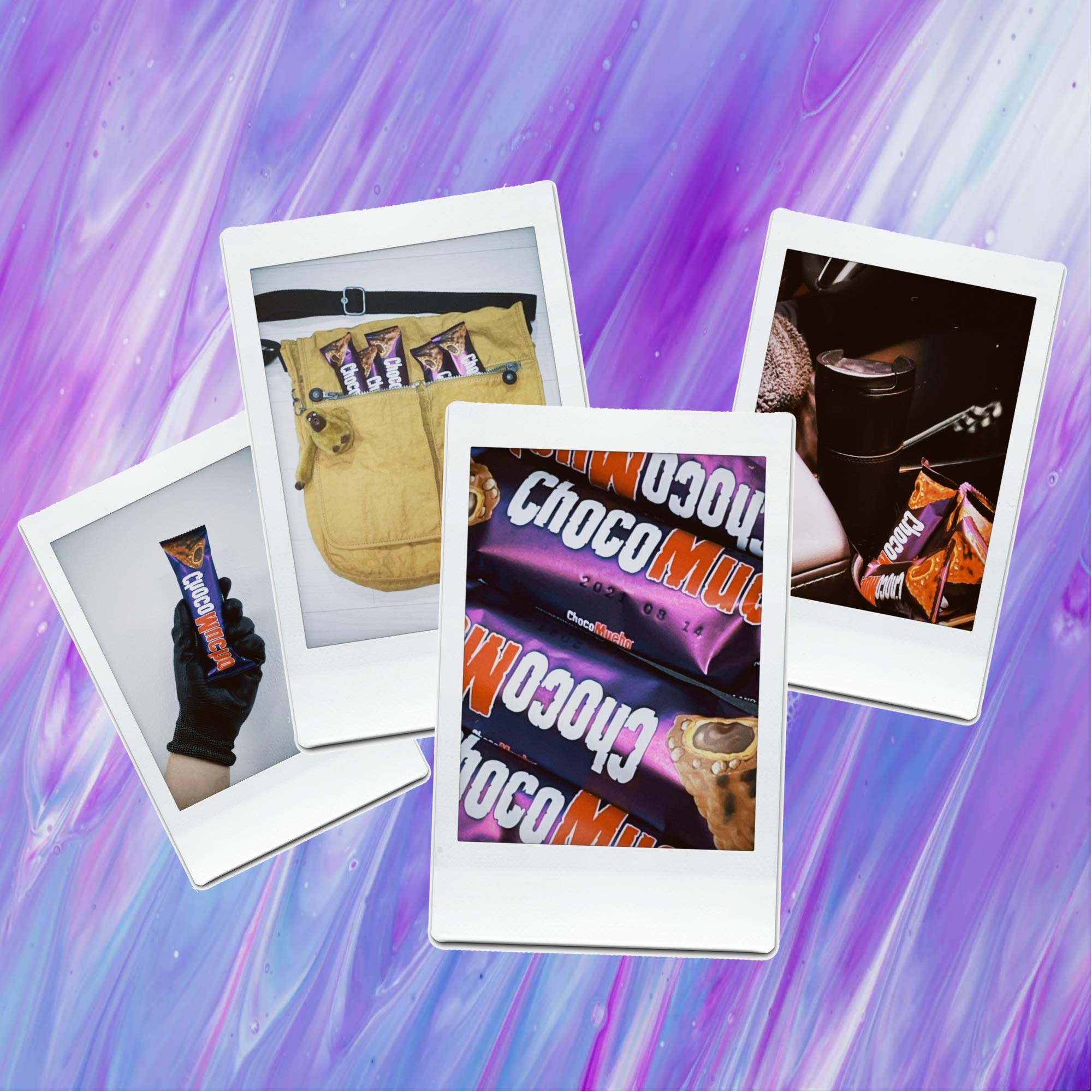 Choco Mucho | Caramel Creamy Chocolate Cookie Candy Bars | Soft Chocolate & Crispy Cereal & Layers of Wafer | Pack of 5