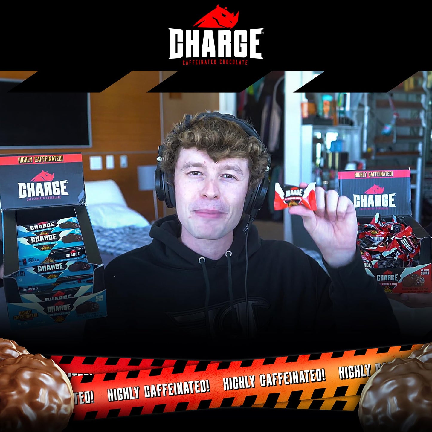 Charge Chocolate DARK CHOCOLATE 80 Count - 54mg Caffeine, No Added Sugar, Vegetarian - by Charge Caffeinated Chocolates