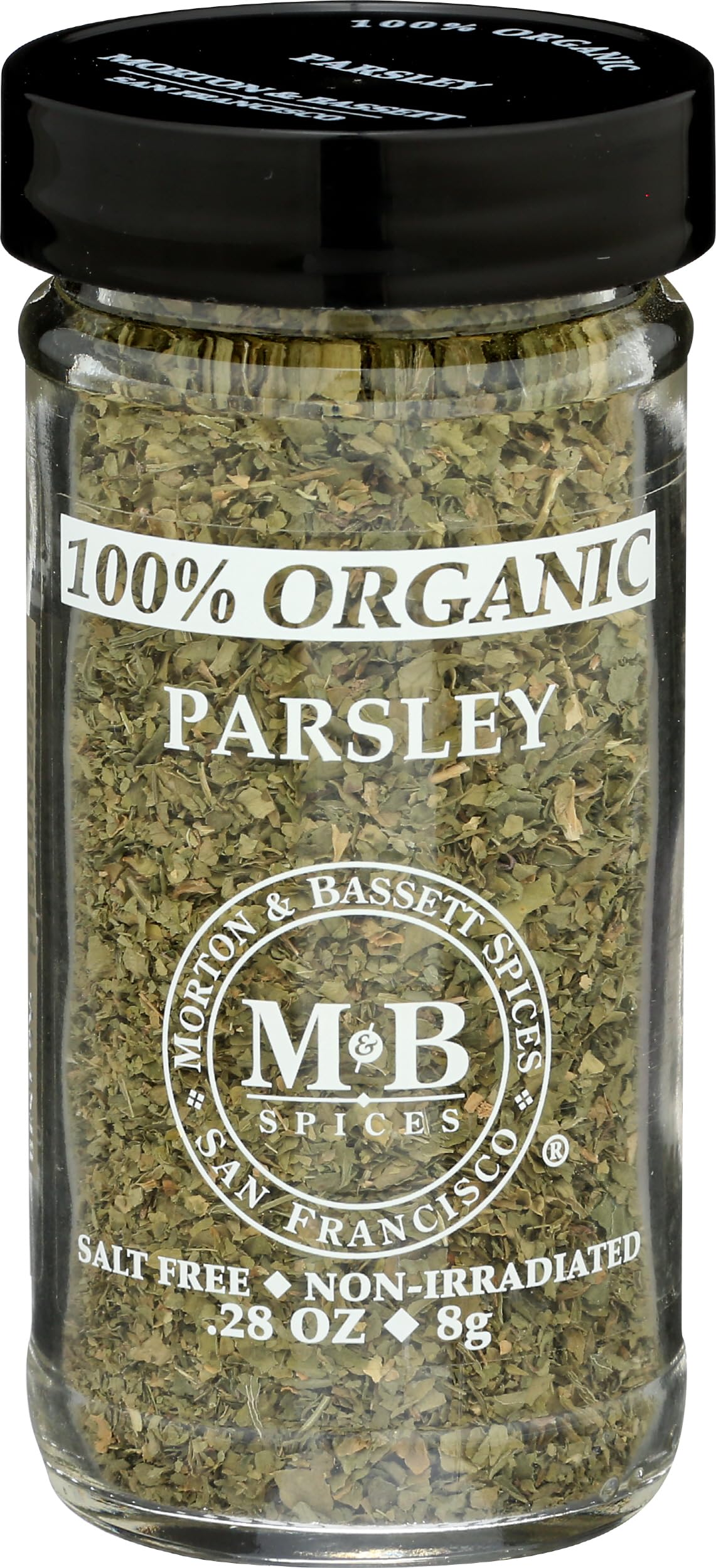 Morton & Bassett Organic Parsley, 0.28 oz - Non-GMO, Salt-Free, Fresh Herb for Garnishes, Soups & Mediterranean Dishes