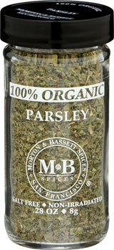Morton & Bassett Organic Parsley, 0.28 oz - Non-GMO, Salt-Free, Fresh Herb for Garnishes, Soups & Mediterranean Dishes
