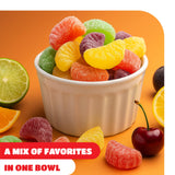 Fruit Slices Jelly Candy - 1 Pound Pack - Old Fashioned Jelly Candy for Holiday Snack Bowls and Gifts - Gelatin Free Jellies - Orange, Grape, Cherry