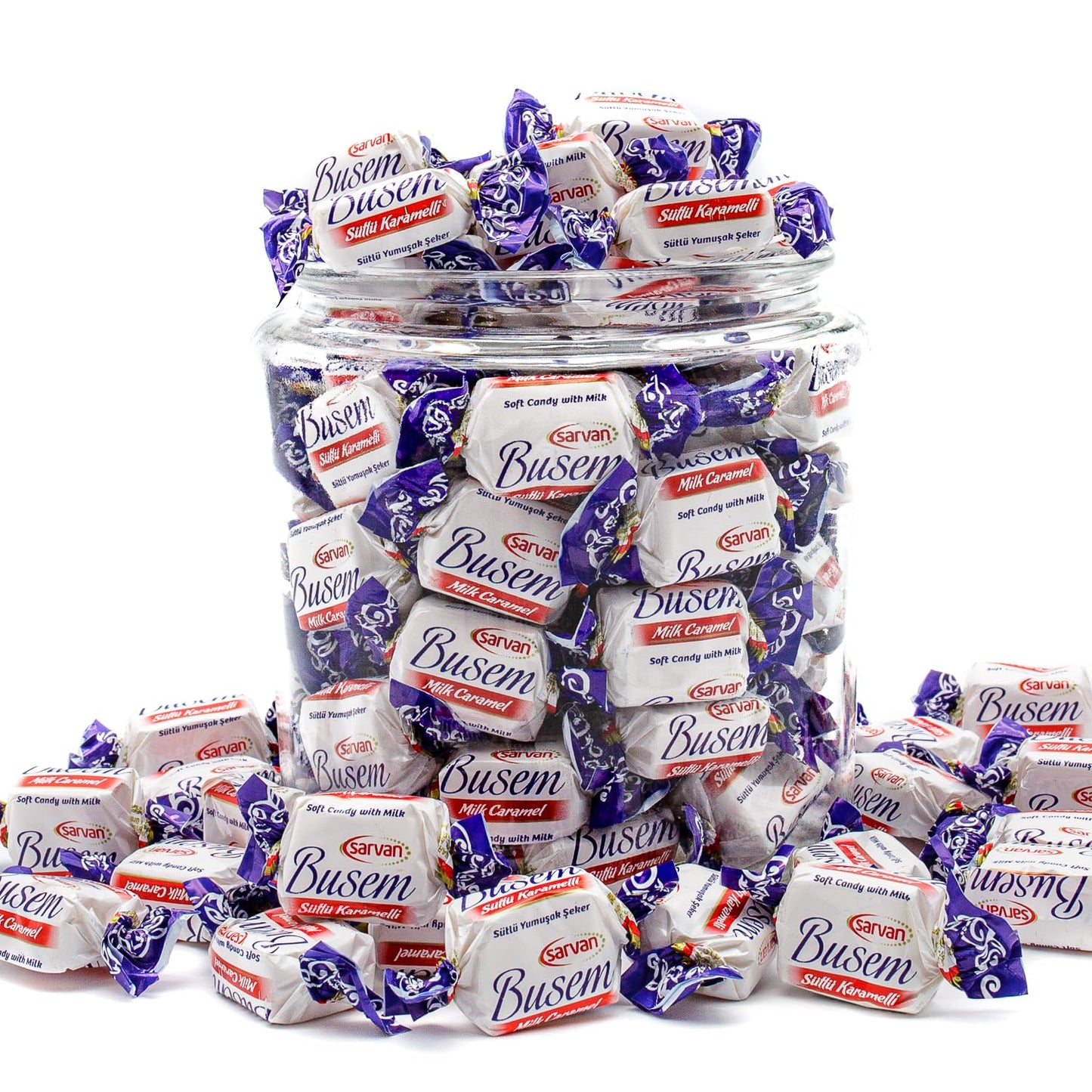 Turkish Milk Toffee-style candy (1 lb) - Firm & Chewy Creamy Candy - Rich Milky Flavor Individually Wrapped