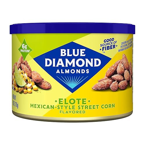 Blue Diamond Almond Elote Style Mexican Street Corn Flavored Snack Nuts, Non-GMO, Kosher, No Gluten Ingredients or Artificial Flavors, Great Size