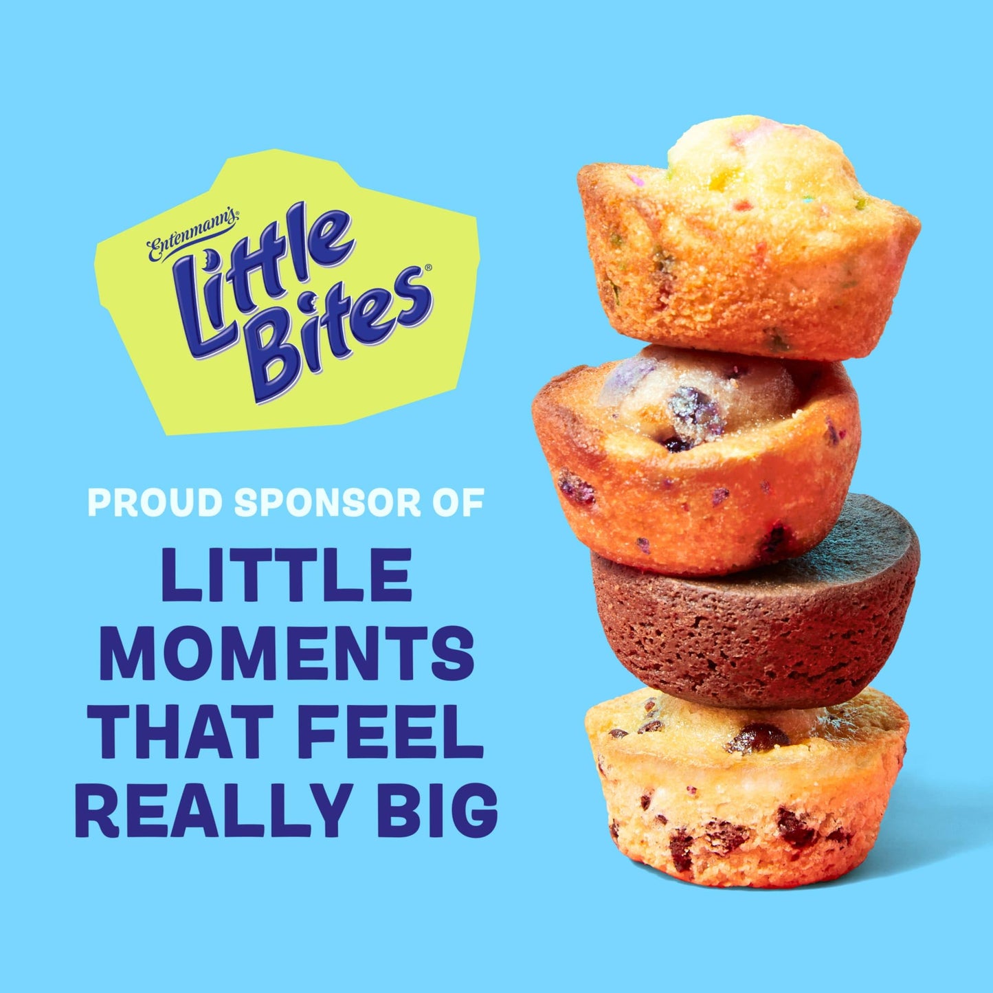Entenmann's Little Bites Chocolate Chip Mini Muffins | 3 pack (30 pouches total)