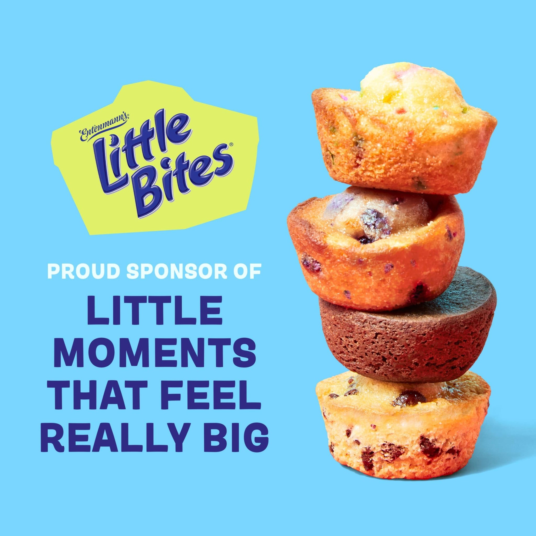 Entenmann's Little Bites Chocolate Chip Mini Muffins | 3 pack (30 pouches total)
