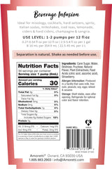 Amoretti - Wild Strawberry Beverage Infusion, 94 Servings Per Bottle (750 ml) - Drink Mix & Water Enhancer with Pump for Flavoring Cocktails, Waters