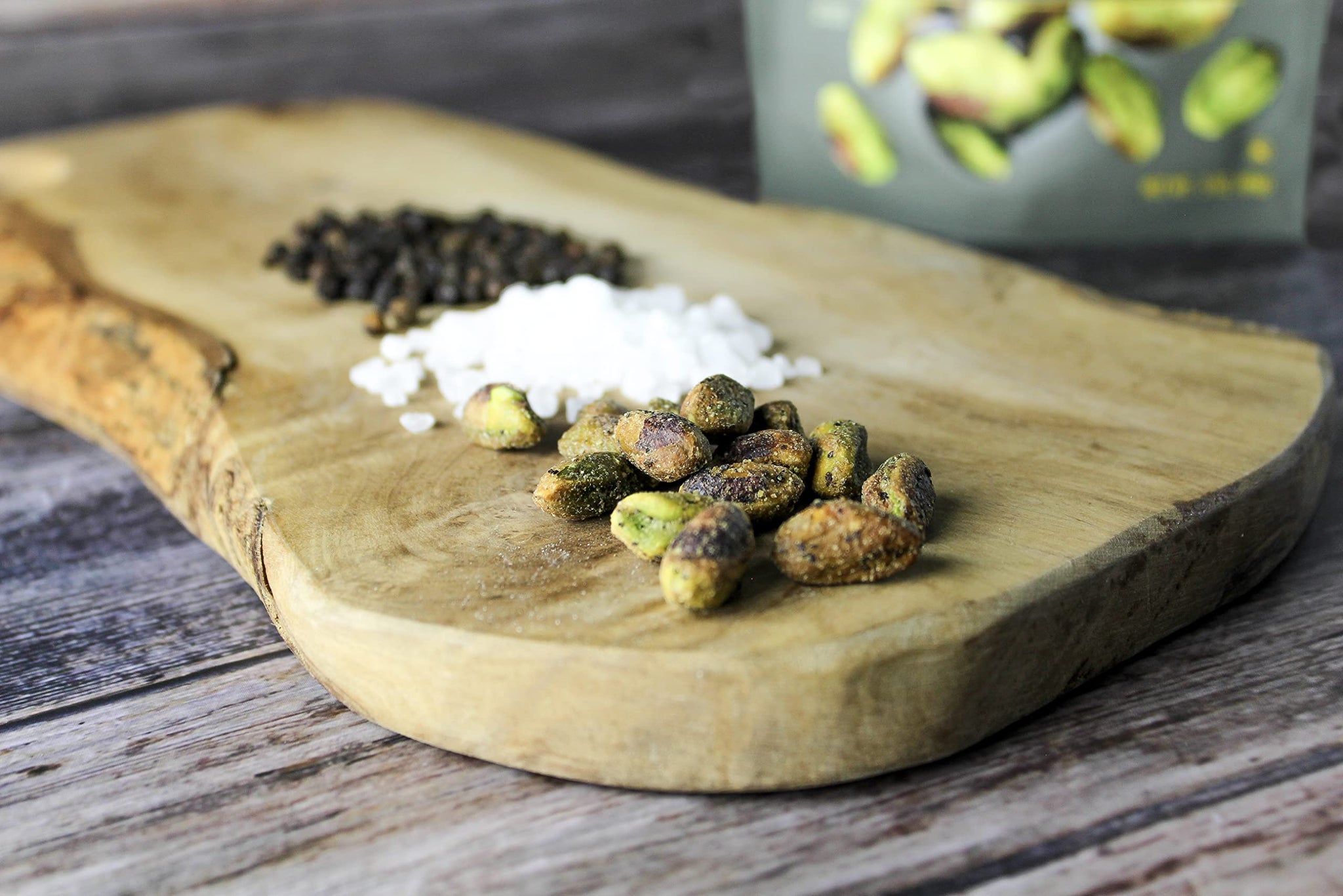 Setton Farms Naturally Seasoned Pistachio Kernels, Salt and Pepper, No Shell Pistachios, Certified Non-GMO, Gluten Free, Vegan and Kosher, 5 oz