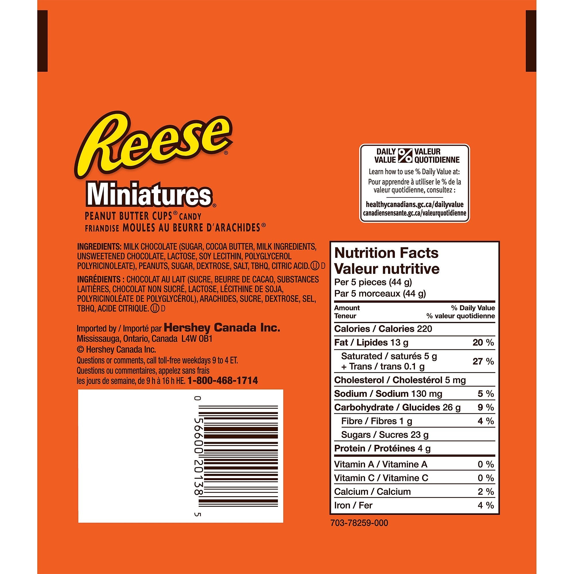 REESE Chocolate Candy Peanut Butter Cups, Miniatures, 230 Gram