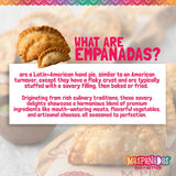MasPanadas Chicken & Vegetable Empanadas, 7.5 oz. - Nutrient, Wholesome Ingredients, Premium Chicken Thigh Meat - Ready in Minutes - Authentic Hand