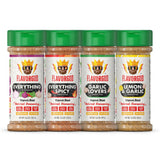 Flavor God Classic Combo Pack Of 4 Seasoning & Spices for Cooking, Everything, Everything Spicy, Garlic Lovers, Lemon & Garlic, Low Sodium, Healthy