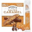 Nonni's Bakery Salted Caramel Biscotti Cookies, Individually Wrapped Coffee and Tea Biscuit Snack, 21 oz, 25 Count