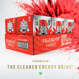 TIGERLYFE Energy Drink 12 Pack, 12oz Slim Cans, Energy Drinks Bulk with 24g Cane Sugar, 110 Calories Energy Drink for Energy & Focus, Zero Calorie