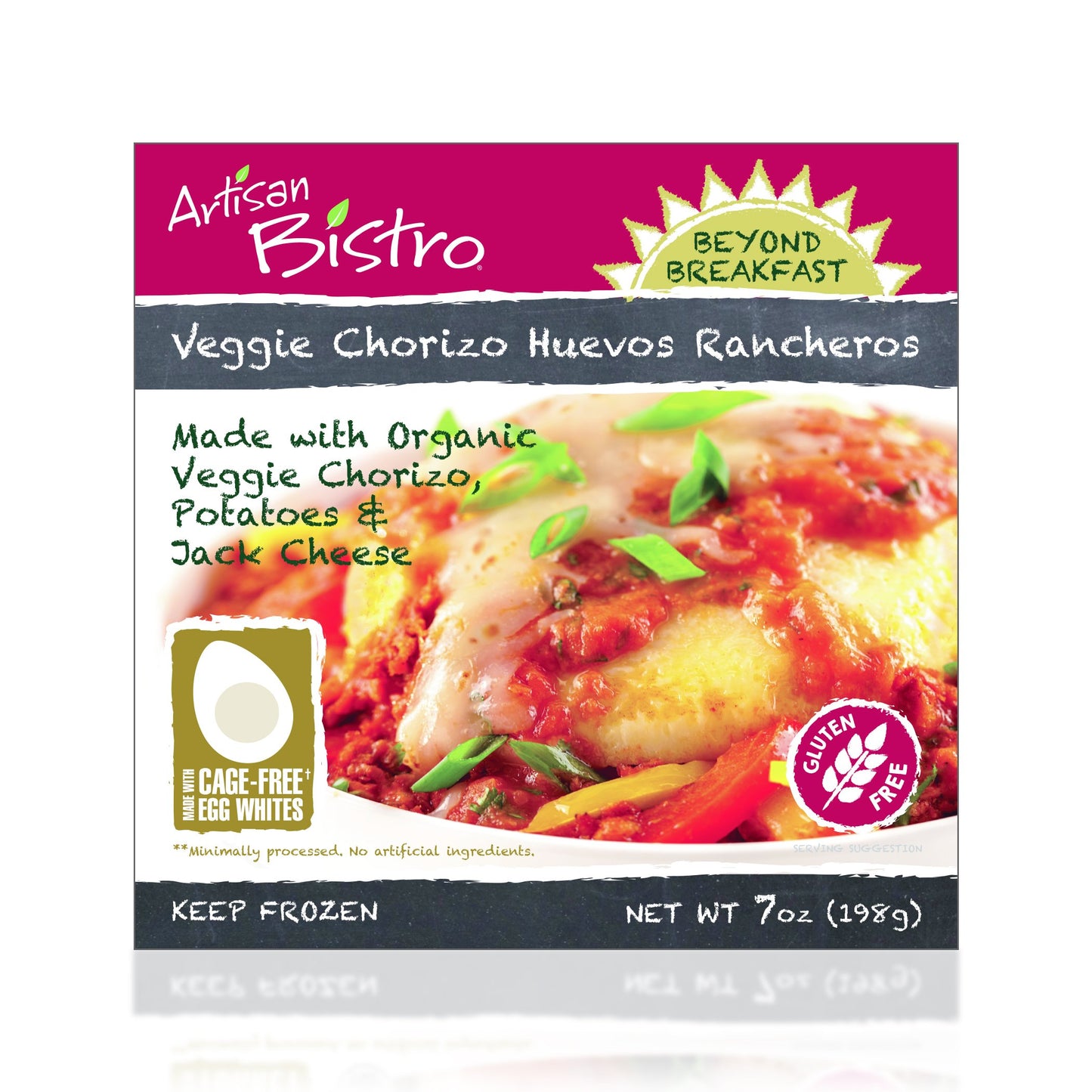 Artisan Bistro Beyond Breakfast Veggie Chorizo Huevos Rancheros, 7 oz (frozen)
