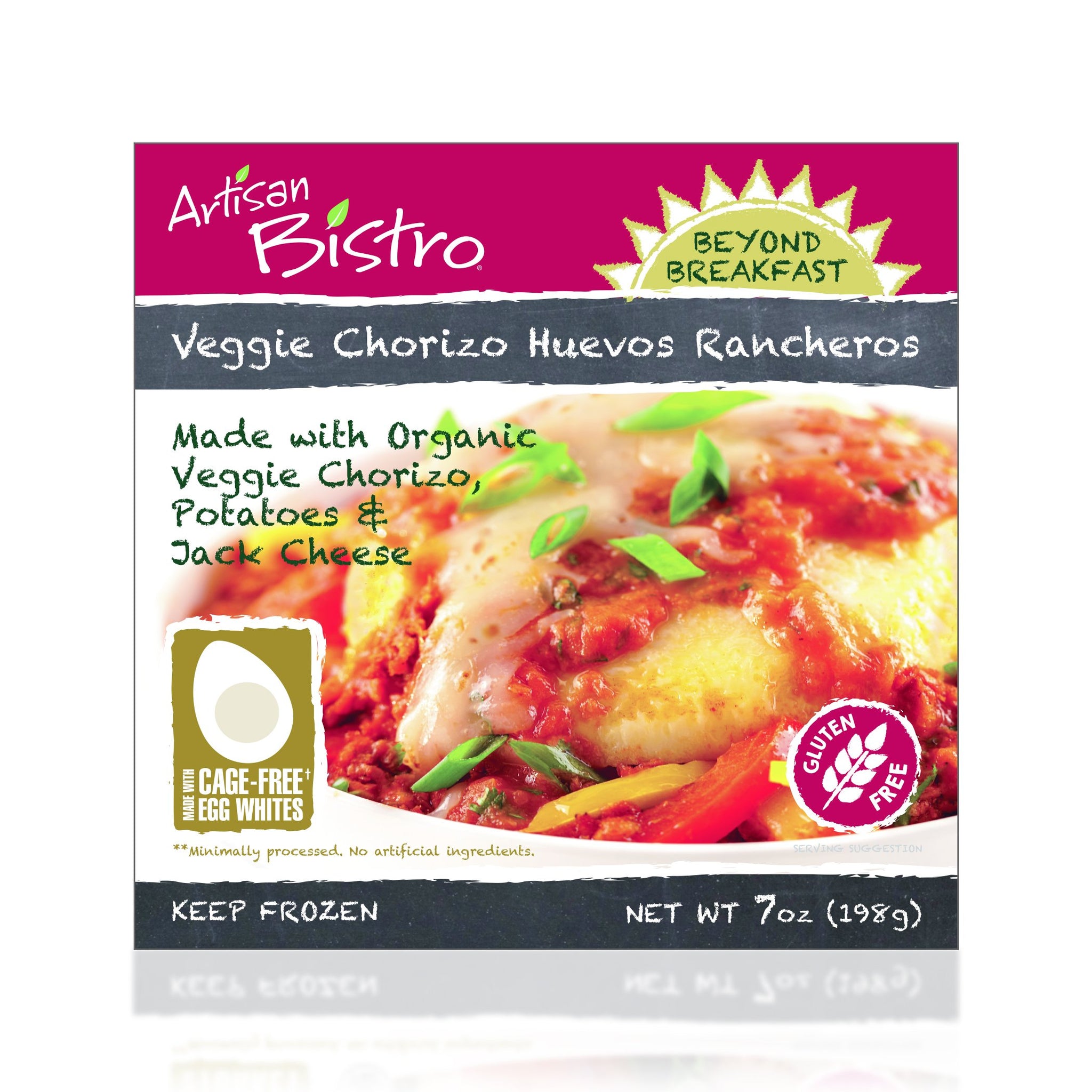 Artisan Bistro Beyond Breakfast Veggie Chorizo Huevos Rancheros, 7 oz (frozen)