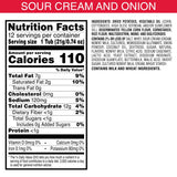 Pringles, Potato Crisps Chips, Sour Cream and Onion, Lunch Food, Snack Stacks, 8.8oz Tray (12 Count)