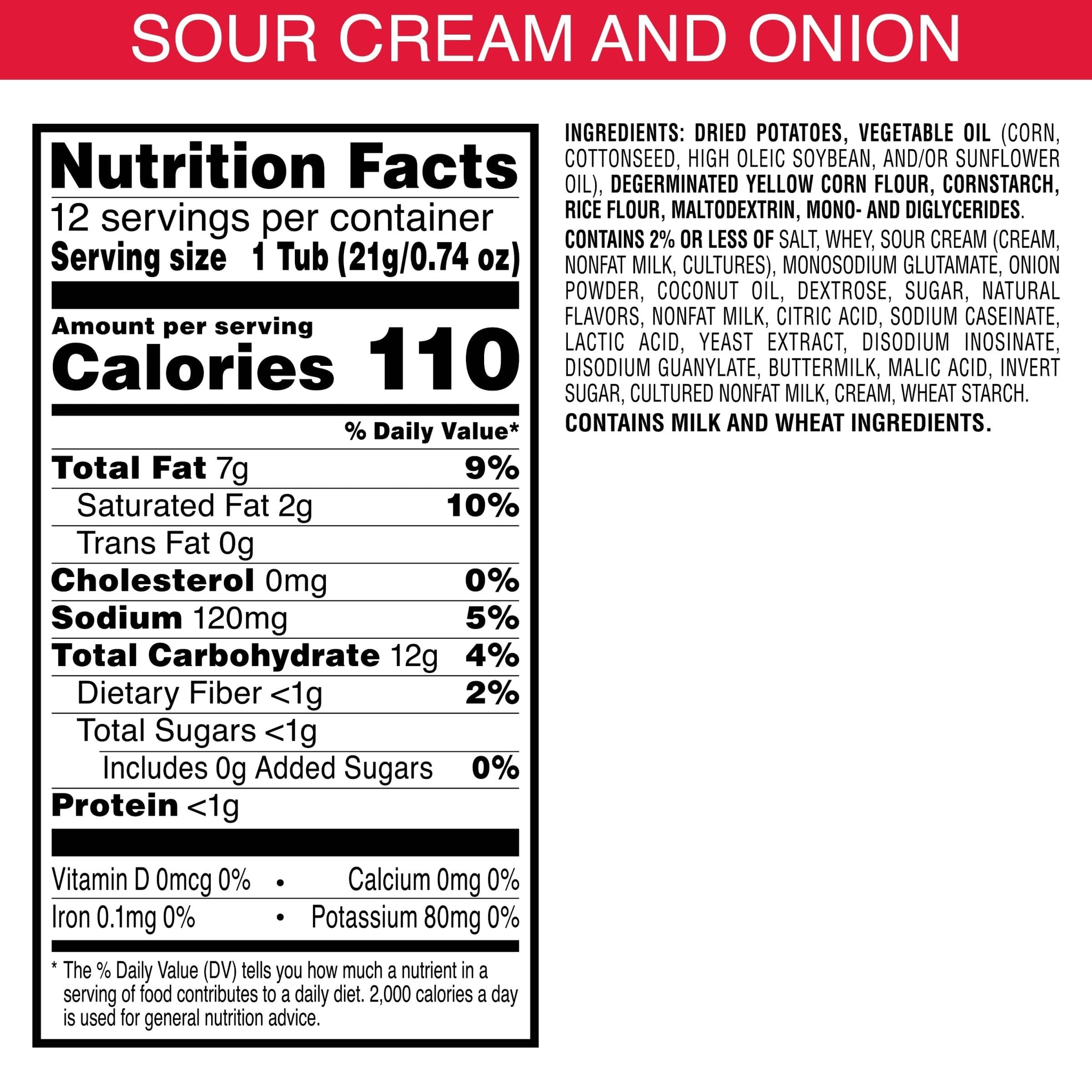 Pringles, Potato Crisps Chips, Sour Cream and Onion, Lunch Food, Snack Stacks, 8.8oz Tray (12 Count)