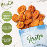 NUTS U.S. - Dried Fancy Peaches | Natural Snack | Fruity Aroma| No Added Sugar and Non GMO | Vegan and Gluten Free | Packed in a Resealable Bag!!! (1