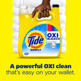 Tide Simply Oxi Boost + Ultra Stain Release, 42 fl oz, 29 Loads, Tough on Stains, Whitens, Brightens, Refreshing Breeze Scent