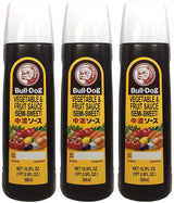 Bull-Dog Chuno Semi-Sweet Sauce 16.9 Fl. Oz. (3 Bottles)