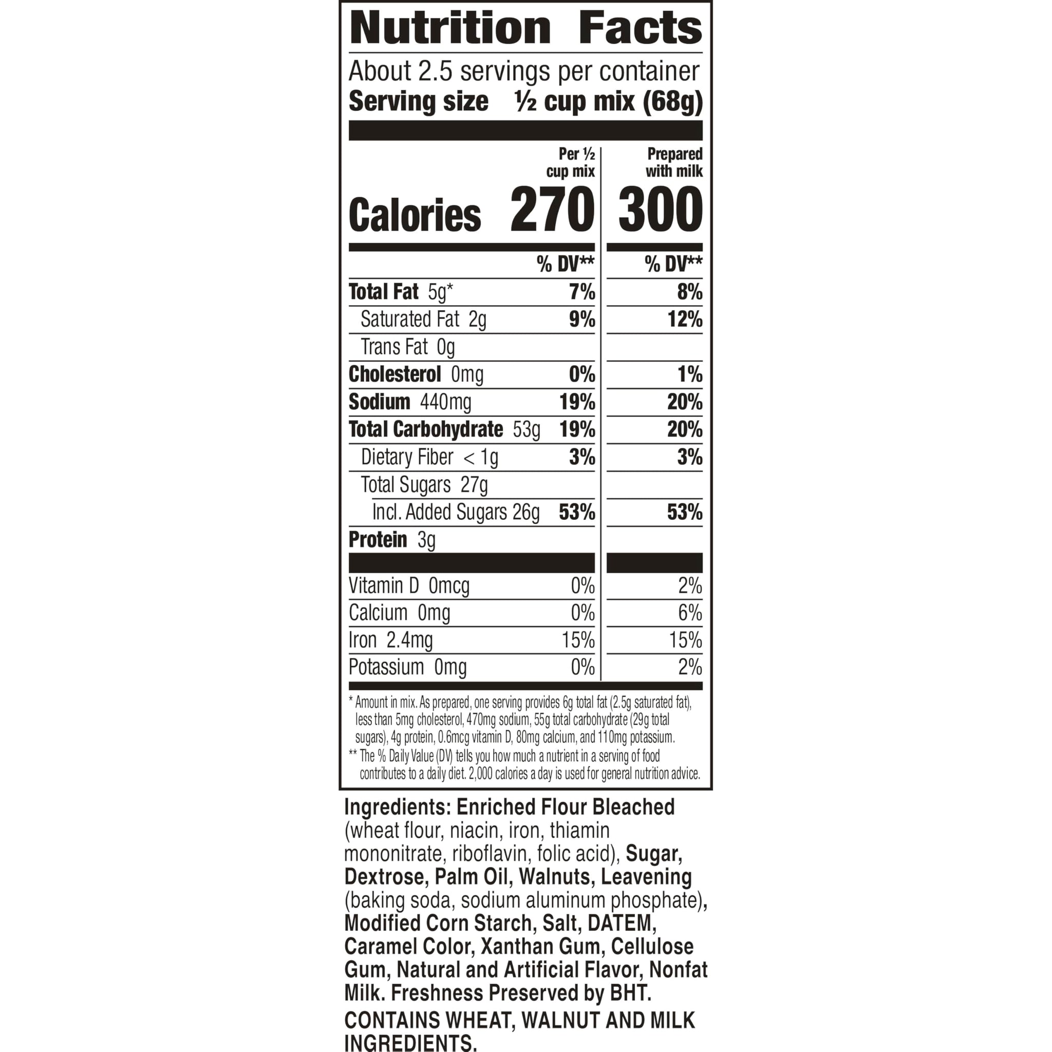 Betty Crocker Banana Nut Muffin Mix, Made With Walnuts, 6.4 oz. (Pack of 9)
