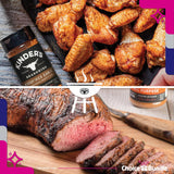 Kinders Buttery Garlic & Herb Woodfired Garlic The Blend Buttery Steakhouse All Purpose Seasoning & Rub 5 pk (28.75 oz) + BBQ Masters & Opener (7