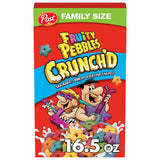 Post Fruity PEBBLES Crunch'D Cereal, 16.5 OZ Box