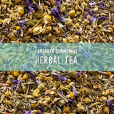 Elevate Lavender Chamomile Loose Leaf Herbal Tea - Caffeine Free, 2 oz Pouch - 25 Cups, Hot & Iced