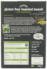 Eat Natural Gluten Free Toasted Muesli Buckwheat (500g) - Pack of 2