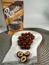 Rawmio Oat Milk Chocolate Covered Toasted Hazelnuts - Organic, Raw, Vegan, Gluten-Free - 2 Packs, 2 oz.