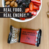 Kates Real Food Organic Dark Chocolate Cherry & Almond Handle Bar 12 Count, 2.2 OZ