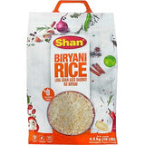 Shan - Extra Long Grain Aged Basmati Biryani Rice (10 Lbs), Premium Grade