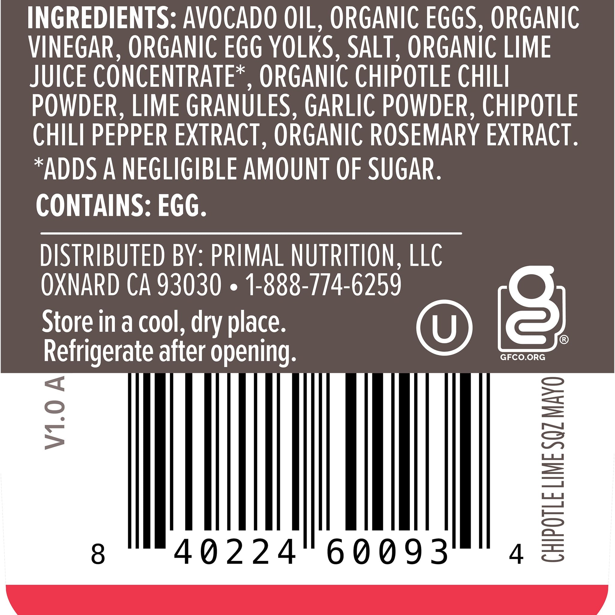 Primal Kitchen Chipotle Lime Mayo Squeeze, 8.5 oz