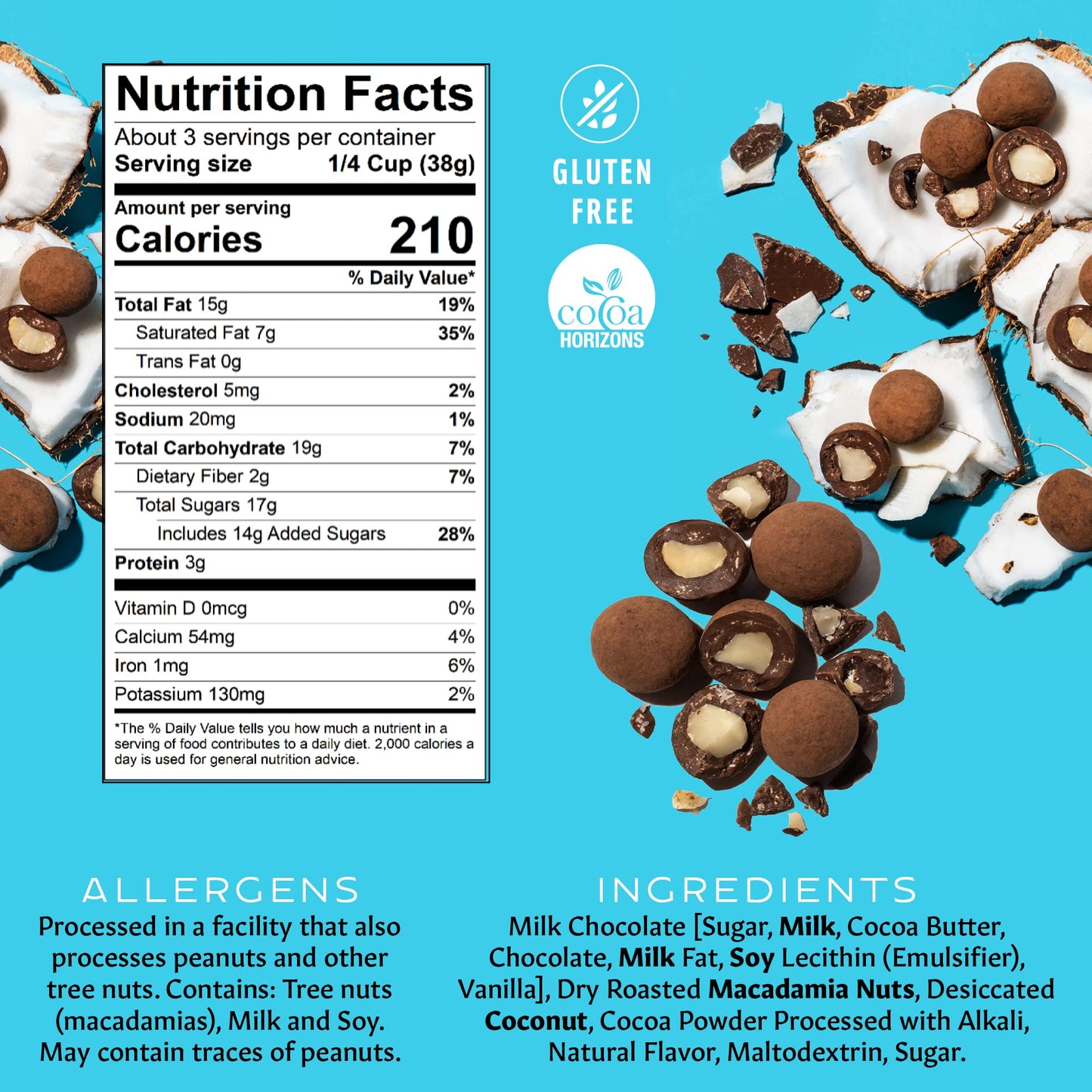 Mauna Loa Premium Chocolate Covered Macadamia Nuts, Milk Chocolate Coconut, 4 Oz Bag (Pack of 1)