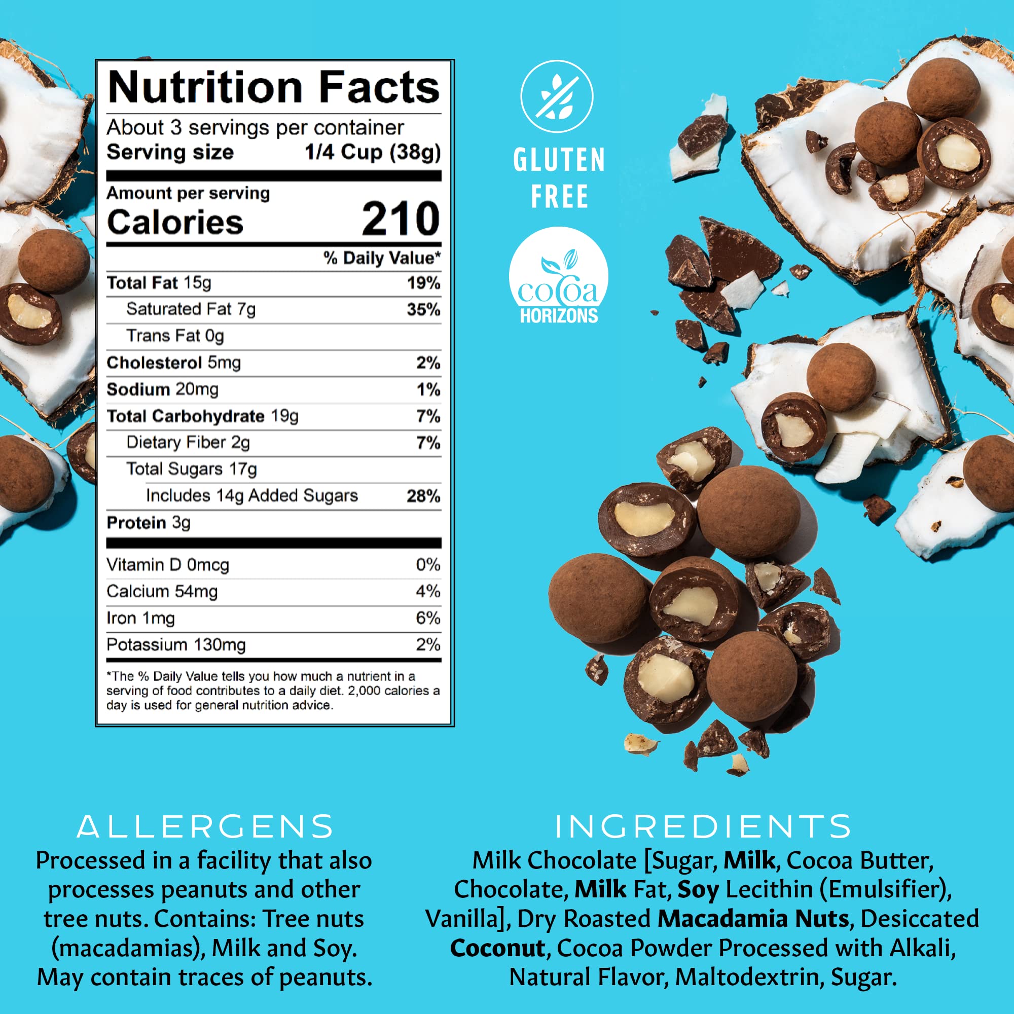 Mauna Loa Premium Chocolate Covered Macadamia Nuts, Milk Chocolate Coconut, 4 Oz Bag (Pack of 1)